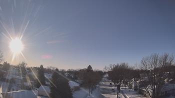 Weather camera view of Sibley East Middle and High School.