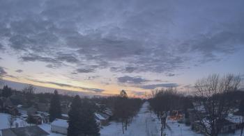 Weather camera view of Sibley East Middle and High School.