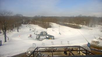 Weather camera view of Powder Ridge Ski Resort.
