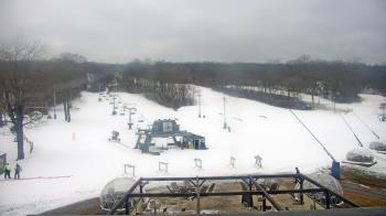 Weather camera view of Powder Ridge Ski Resort.