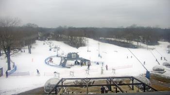 Weather camera view of Powder Ridge Ski Resort.