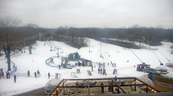 Weather camera view of Powder Ridge Ski Resort.