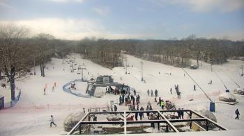 Weather camera view of Powder Ridge Ski Resort.