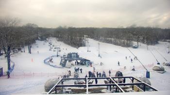 Weather camera view of Powder Ridge Ski Resort.