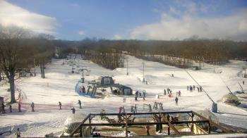 Weather camera view of Powder Ridge Ski Resort.