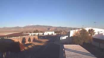 Weather camera view of Pahrump Valley HS.