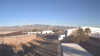 Weather camera view of Pahrump Valley HS.