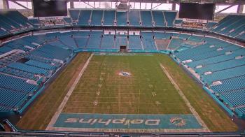 Weather camera view of Hard Rock Stadium (east lot).