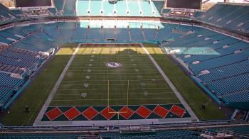 Weather camera view of Hard Rock Stadium (east lot).