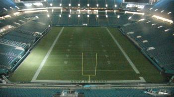 Weather camera view of Hard Rock Stadium (east lot).