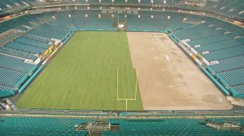 Weather camera view of Hard Rock Stadium (east lot).