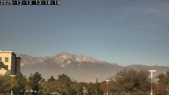 Weather camera view of San Bernardino CA.