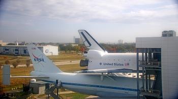 Weather camera view of Space Center Houston.