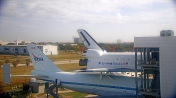 Weather camera view of Space Center Houston.