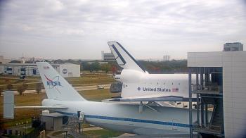 Weather camera view of Space Center Houston.