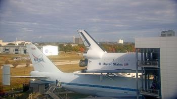 Weather camera view of Space Center Houston.