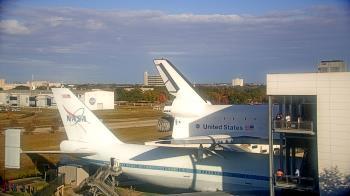 Weather camera view of Space Center Houston.
