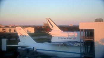 Weather camera view of Space Center Houston.