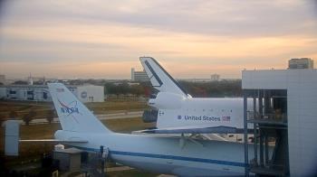 Weather camera view of Space Center Houston.