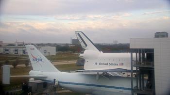 Weather camera view of Space Center Houston.