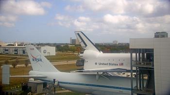 Weather camera view of Space Center Houston.