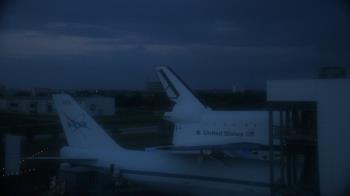 Weather camera view of Space Center Houston.