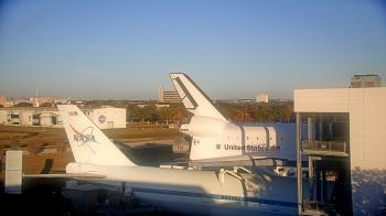 Weather camera view of Space Center Houston.