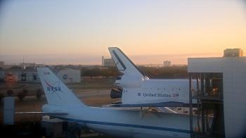 Weather camera view of Space Center Houston.