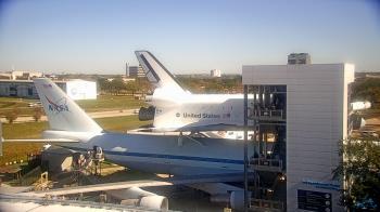 Weather camera view of Space Center Houston.
