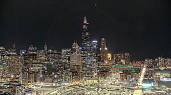 Weather camera view of UIC - University of Illinois Chicago.