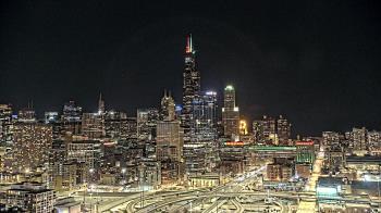 Weather camera view of UIC - University of Illinois Chicago.