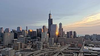 Weather camera view of UIC - University of Illinois Chicago.