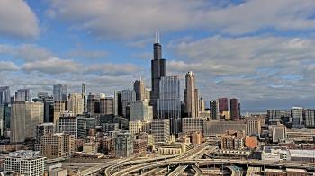 Weather camera view of UIC - University of Illinois Chicago.