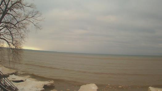 Weather camera view of Forest Lawn Beach.