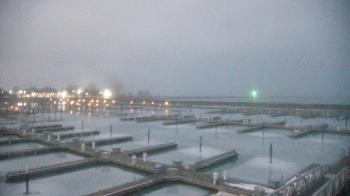 Weather camera view of Waukegan Harbor and Marina.