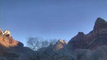 Weather camera view of Zion Canyon Village.
