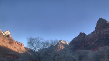 Weather camera view of Zion Canyon Village.