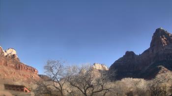 Weather camera view of Zion Canyon Village.