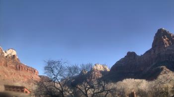 Weather camera view of Zion Canyon Village.