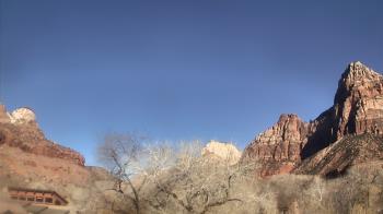 Weather camera view of Zion Canyon Village.