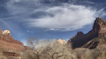 Weather camera view of Zion Canyon Village.