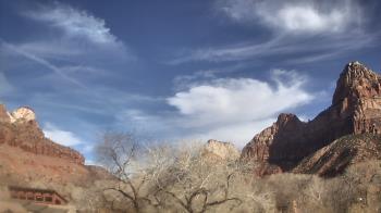 Weather camera view of Zion Canyon Village.