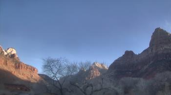 Weather camera view of Zion Canyon Village.