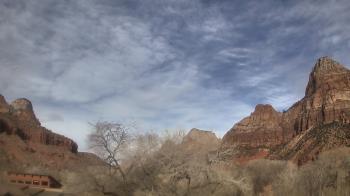 Weather camera view of Zion Canyon Village.