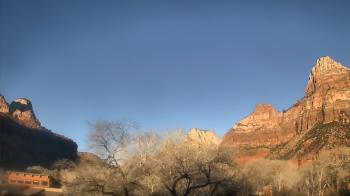 Weather camera view of Zion Canyon Village.