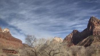 Weather camera view of Zion Canyon Village.