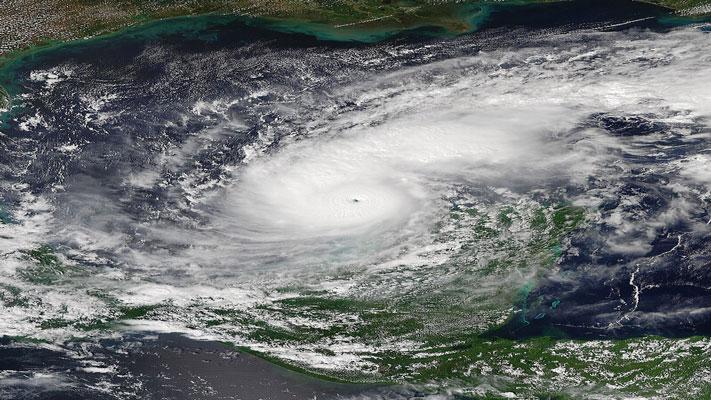 Hurricane Milton as it exhibited a distinct pinhole eye on the afternoon of October 7, 2024. Image Credit: VIIRS imagery from the NOAA-21 Satellite - EOSDIS Worldview