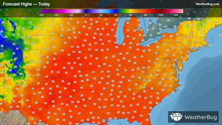 Today's High Temperatures