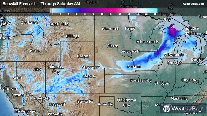 Snow Forecast Through Saturday AM