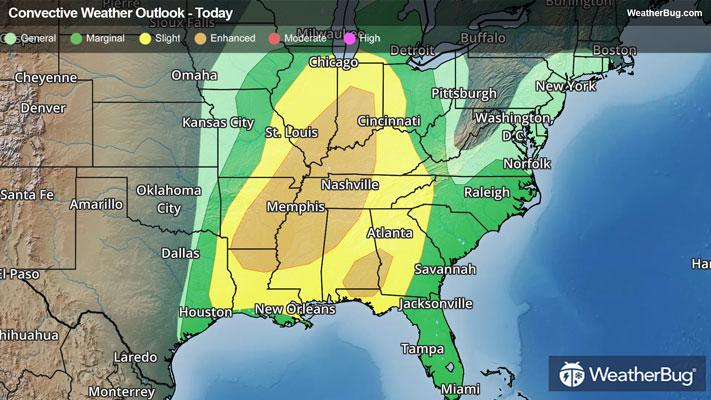 Sunday's Severe Weather Outlook